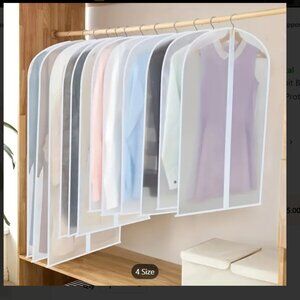 5-piece Waterproof Zippered Garment Bag - 24x55